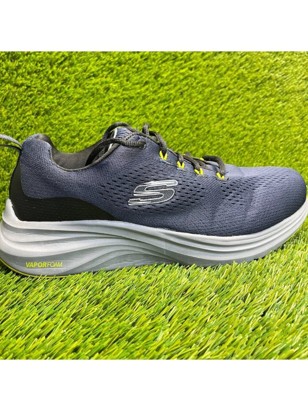 Skechers Vapor Foamβ Mens Size 9.5E Blue Athletic Running Walking Shoes Sneakers